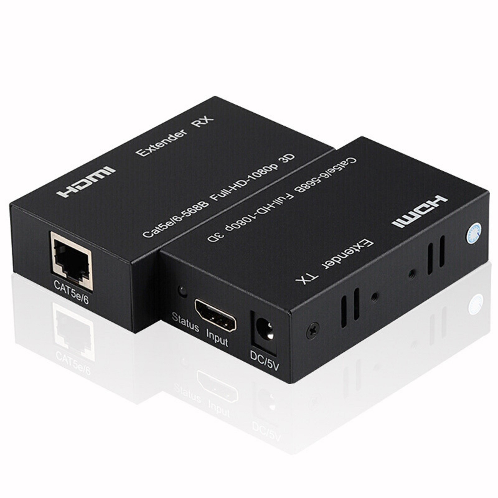 60M Extender RJ45 HDMI Network Extender 1080P Transmitter Receiver Adapter