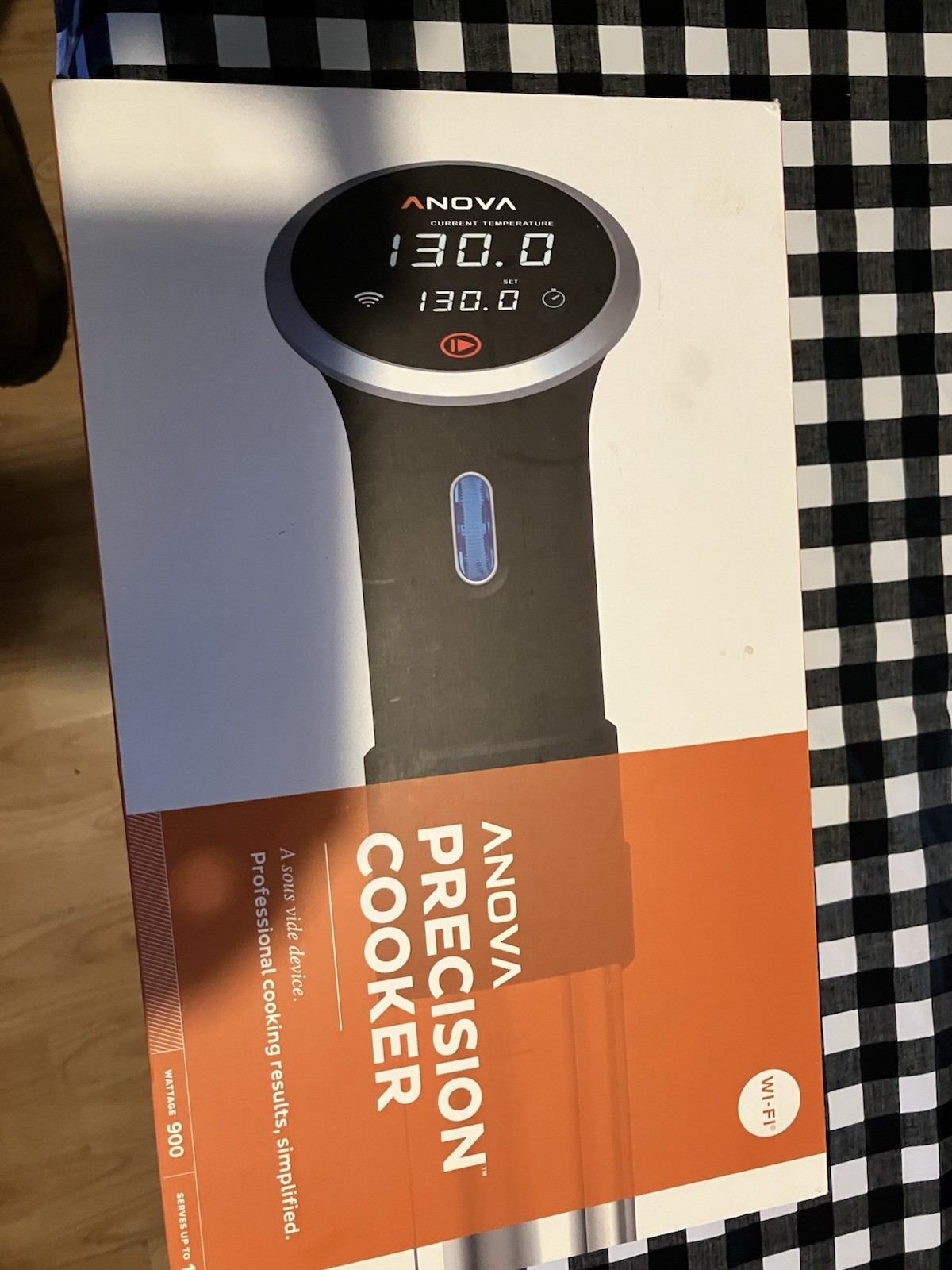Anova Precision Cooker Sous Vide 900W Wi-Fi Black Stainless Steel A3.2-120V-US