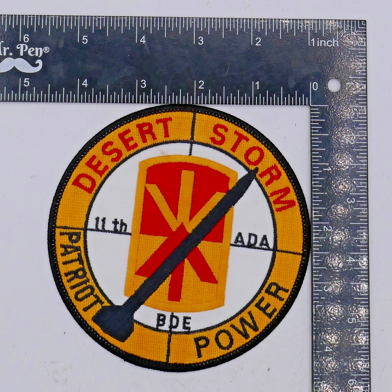 Desert Storm 11th ADA Patriot Missile Patch
