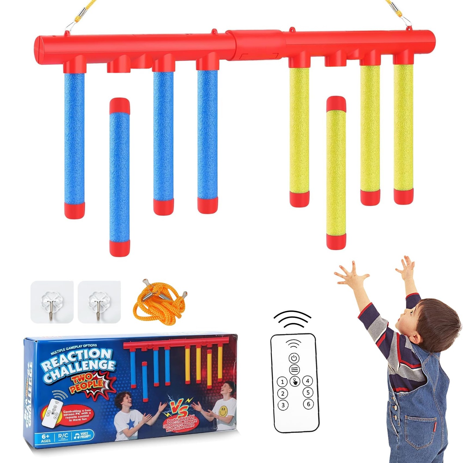 Reflex Drop Sticks Challenge Game 3 Speed Modes Reaction Hand-Eye Coordination K