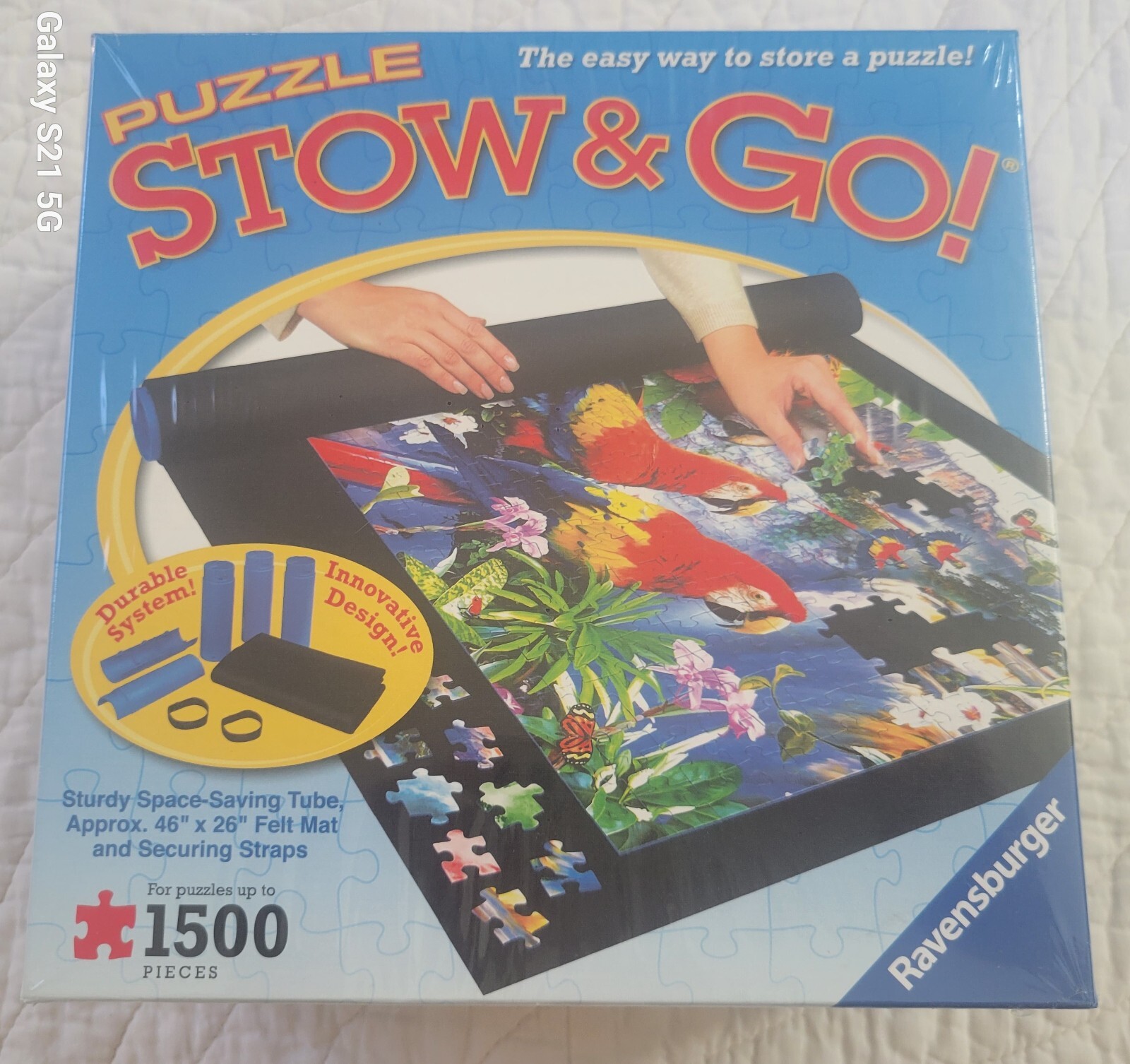 NEW Ravensburger Puzzle Stow & Go Storage System Roll Up Mat 46”X26” SEALED