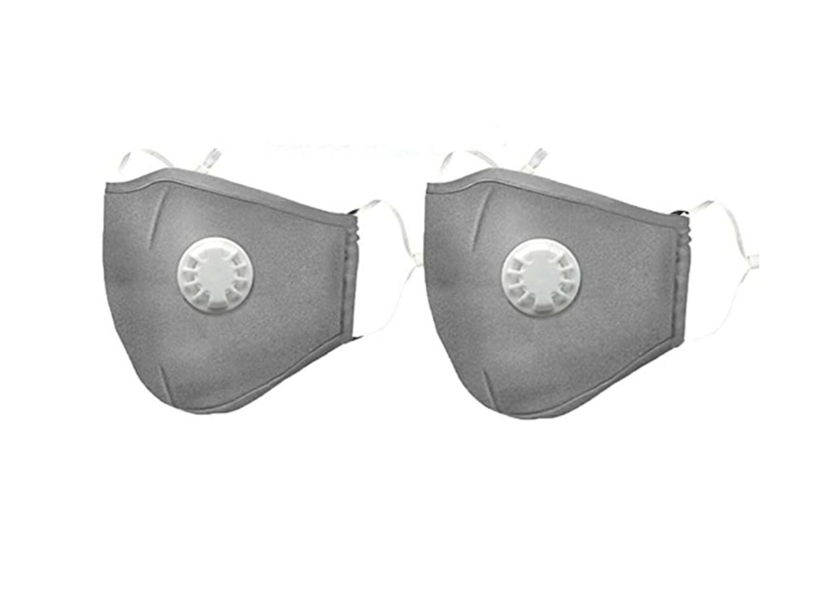 Face Mask Round Dynamic Breathing Valves ( White )