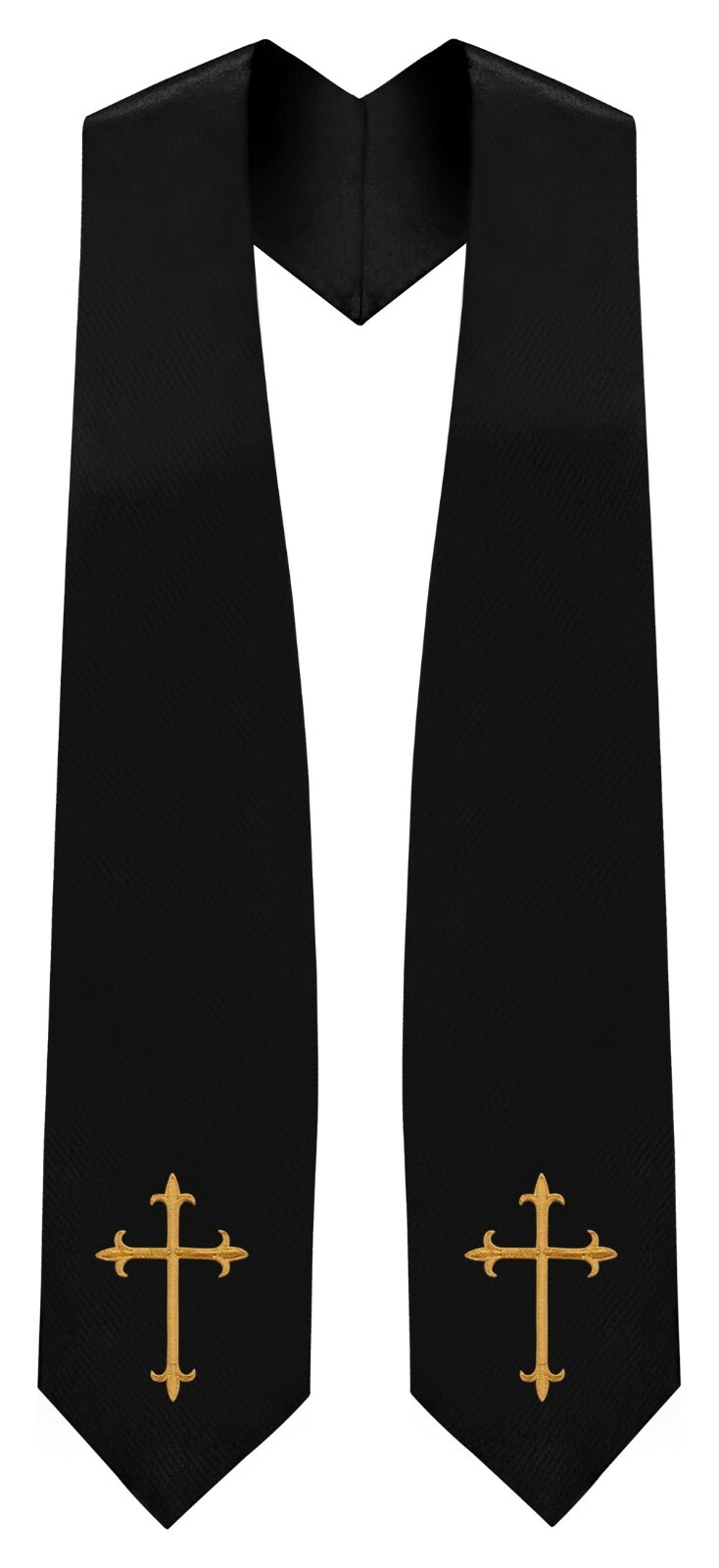 Black Traditional Choir Stole