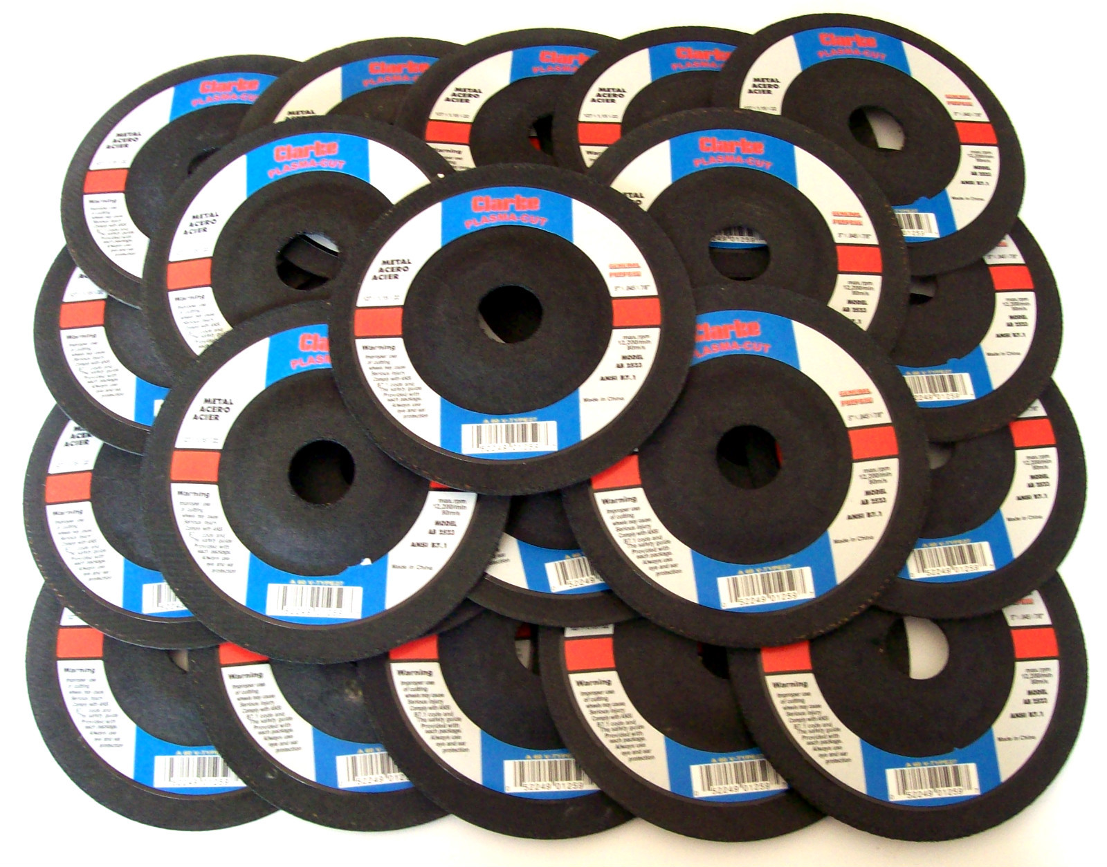 25 CLARKE 5" x .045 PLASMA CUT OFF WHEELS AB2523 FIT BOSCH GRINDER GRINDING INCH