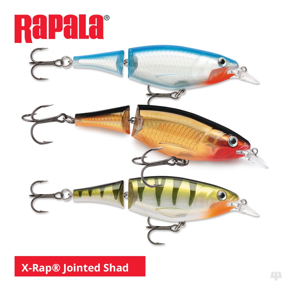 Rapala X-Rap Jointed Shad Lures - Pike Zander Salmon Bass Trout Fishing Tackle