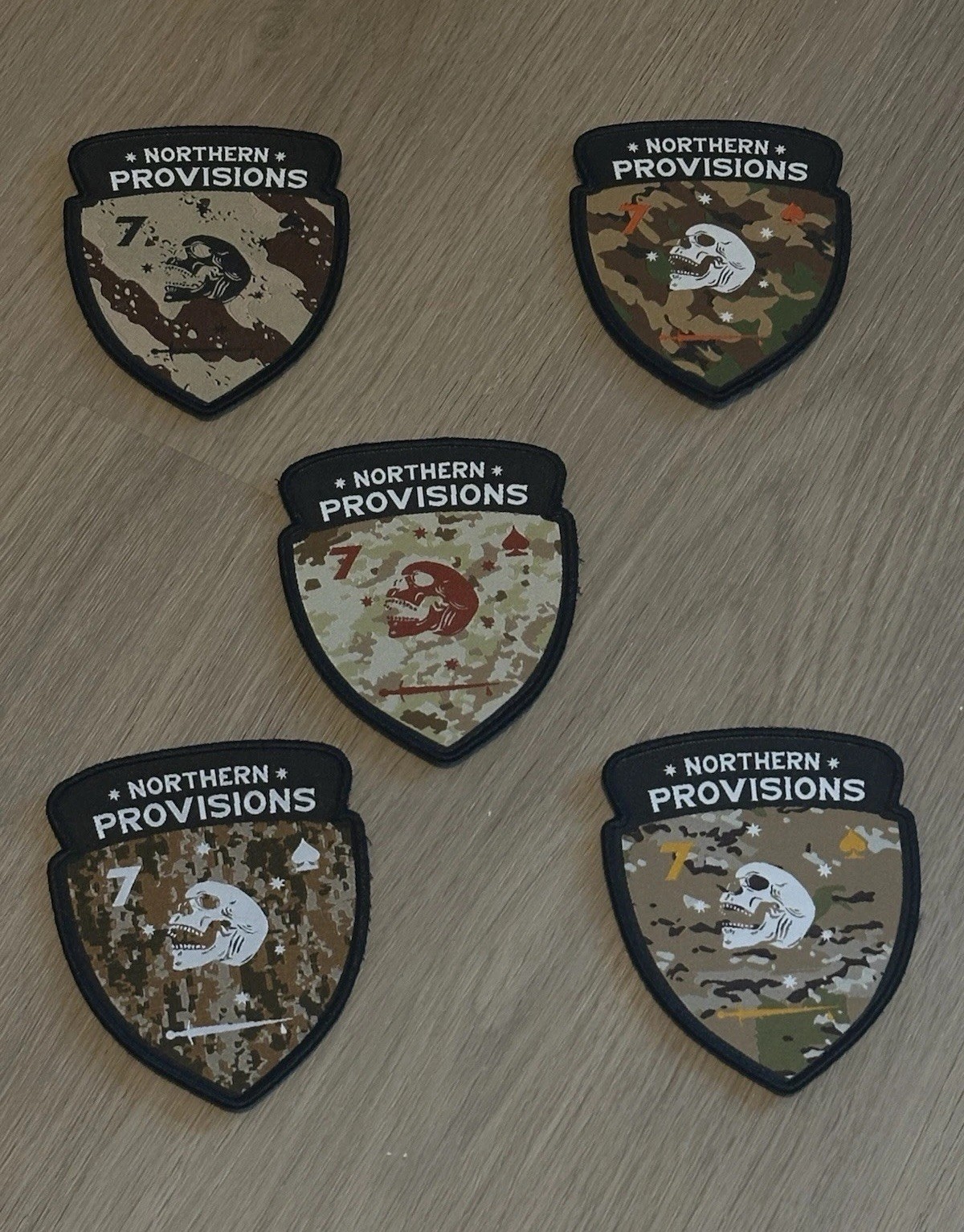 Northern Provisions Patch Lot of 5 (Not: FOG, SUPDEF, WRMFZY, GBRS, White Phos)