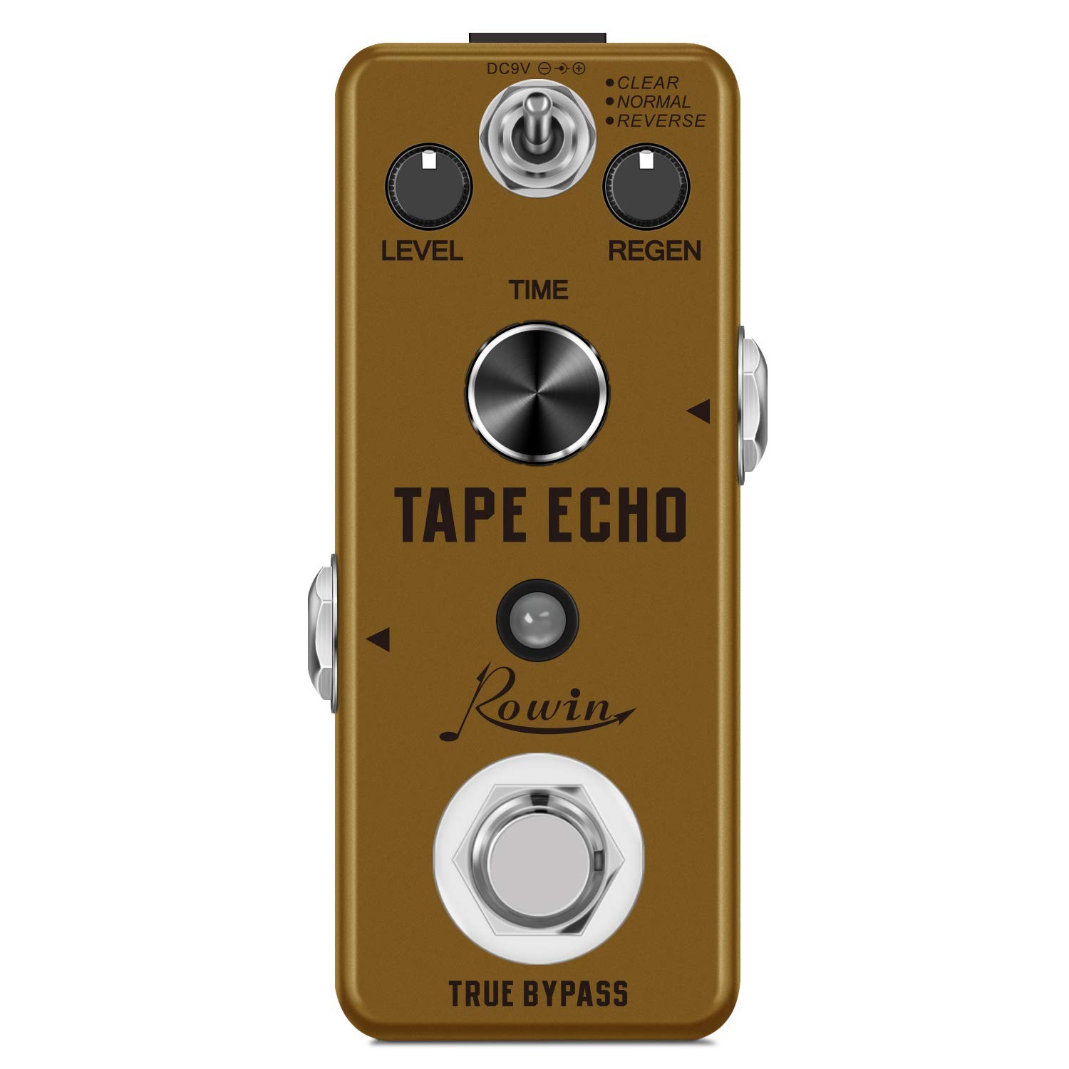 Rowin Tape Echo Delay Digital Guitar Effect Pedal with Storage