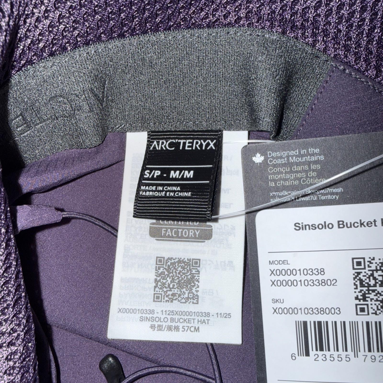 Arc'teryx - Sinsolo Bucket Hat -MoonDrop(purple)