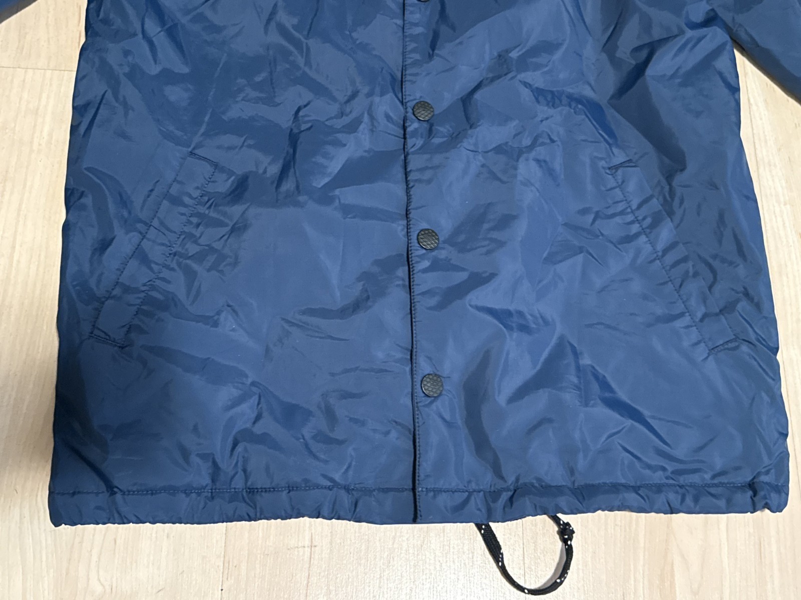 Vans Off The Wall Button Rain/Windbreaker Shell Jacket Navy Men’s Size Small