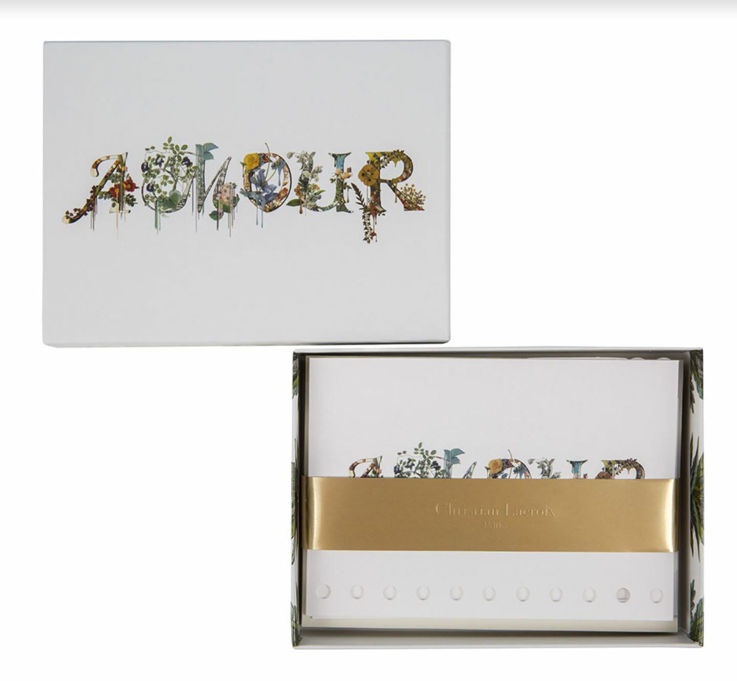 CHRISTIAN LACROIX PARIS, 4 SAISONS (4 SEASONS) BOXED SET OF 12 NOTE CARDS, NEW