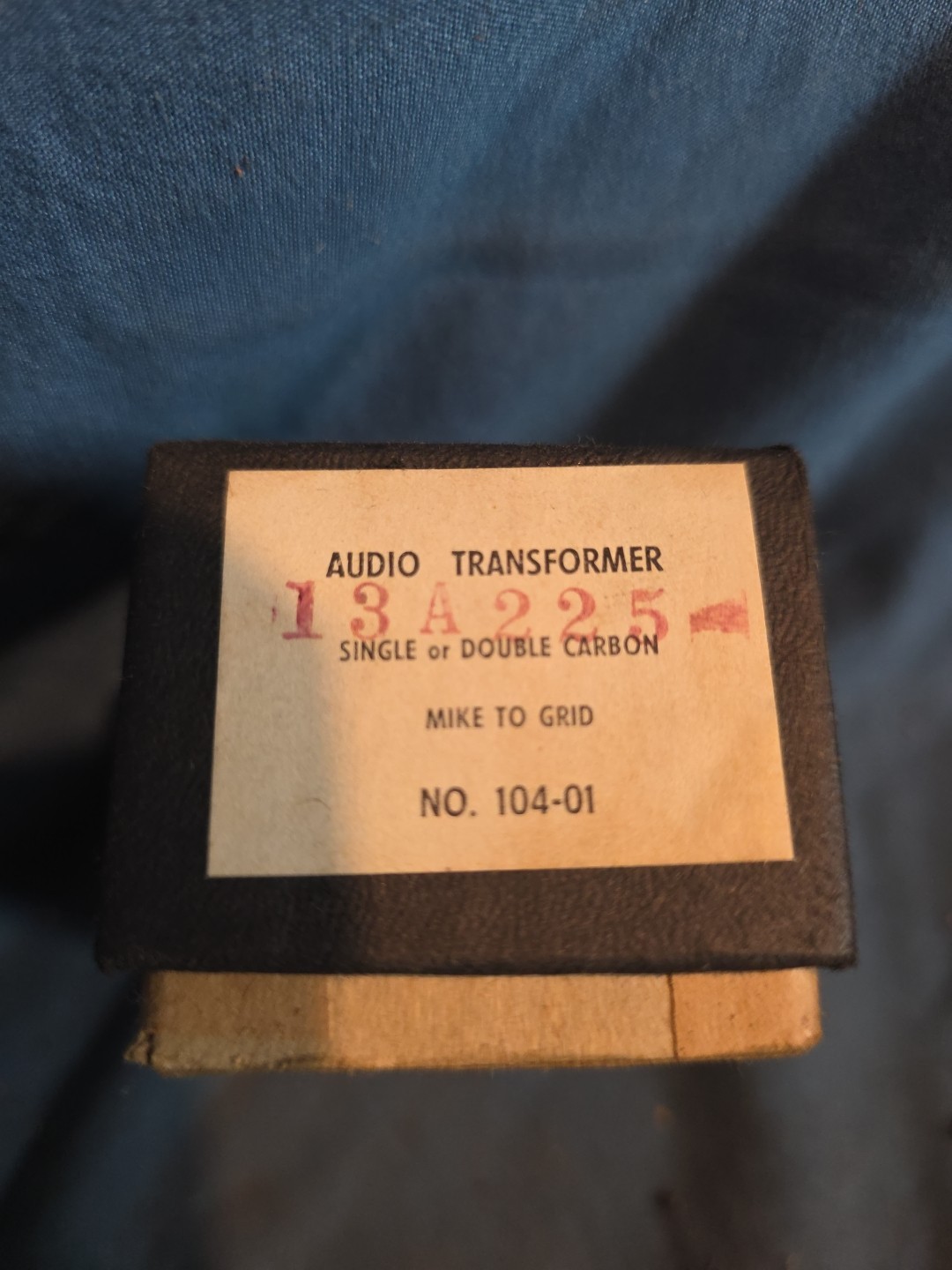 Vintage Audio Transformer No 104-01  New Old Stock, in Original Box 13A225