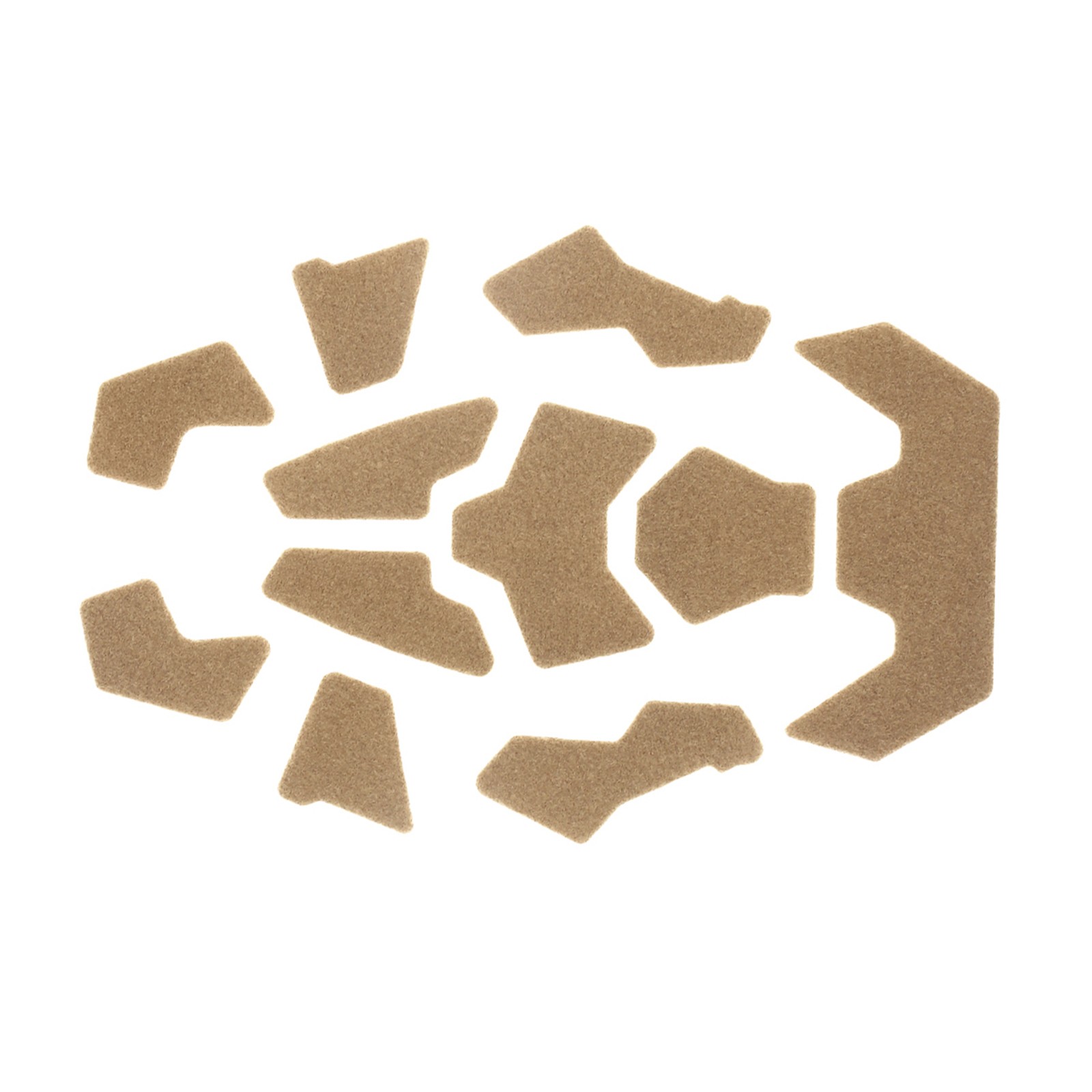 Brown Tactical Fast Helmet Magic Sticker Hook&Loop Fastener Sticky Sticker