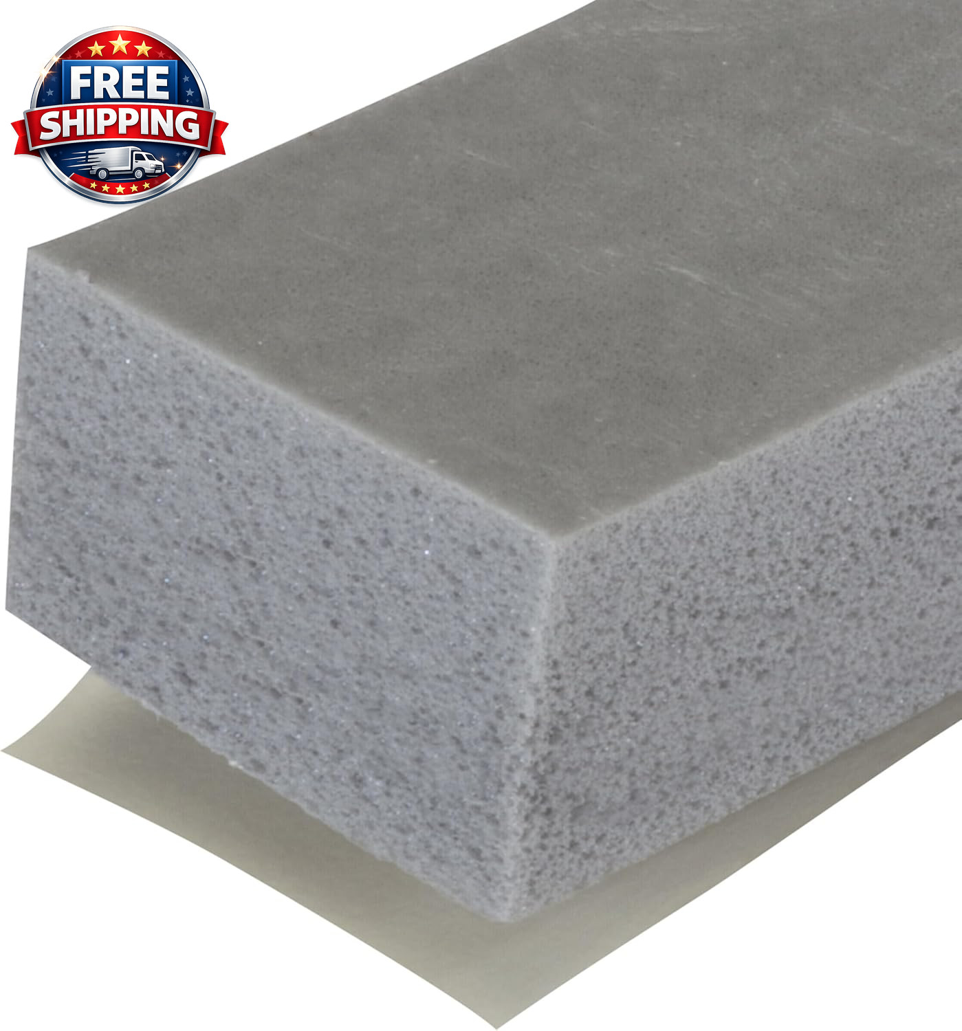 M-D 02311 Closed-Cell Weather Strip, 3/4" x 10' x 1/2", Grey, Pack of 1