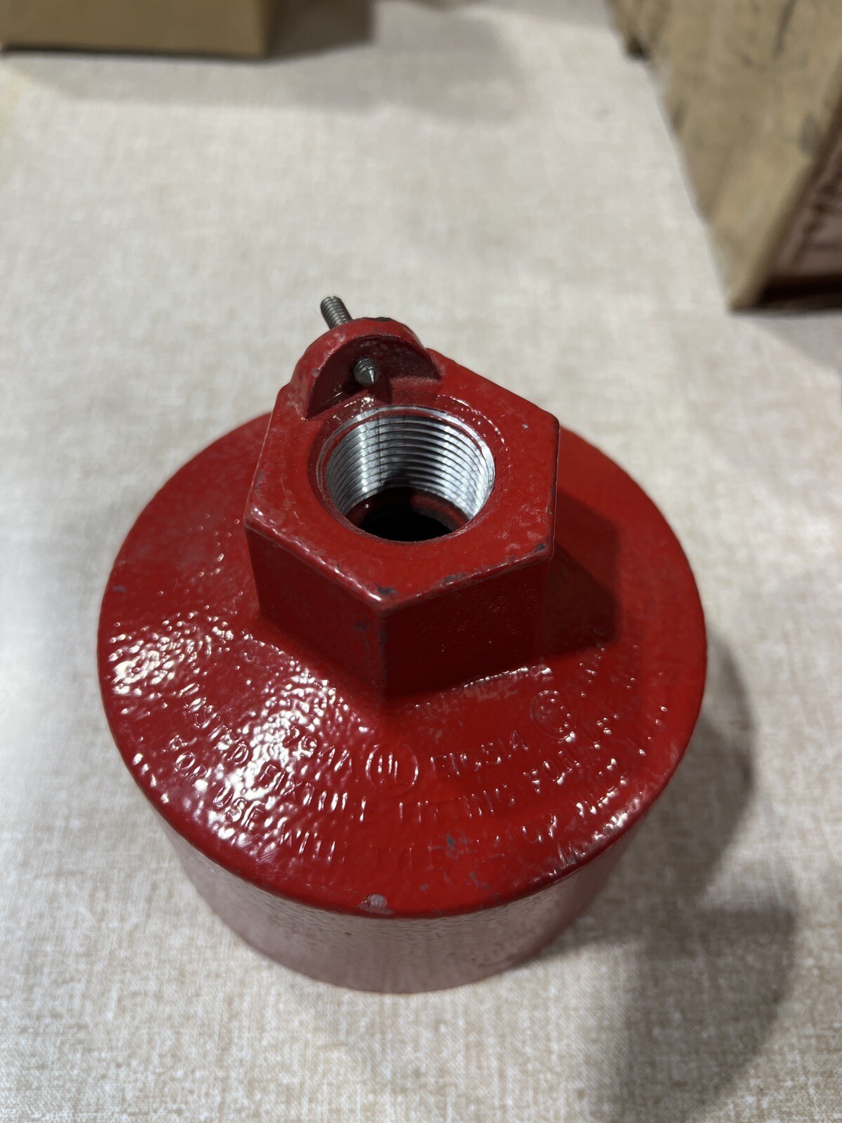 Federal Signal Division Red Explosion Proof Pendant Mount Light Fixture