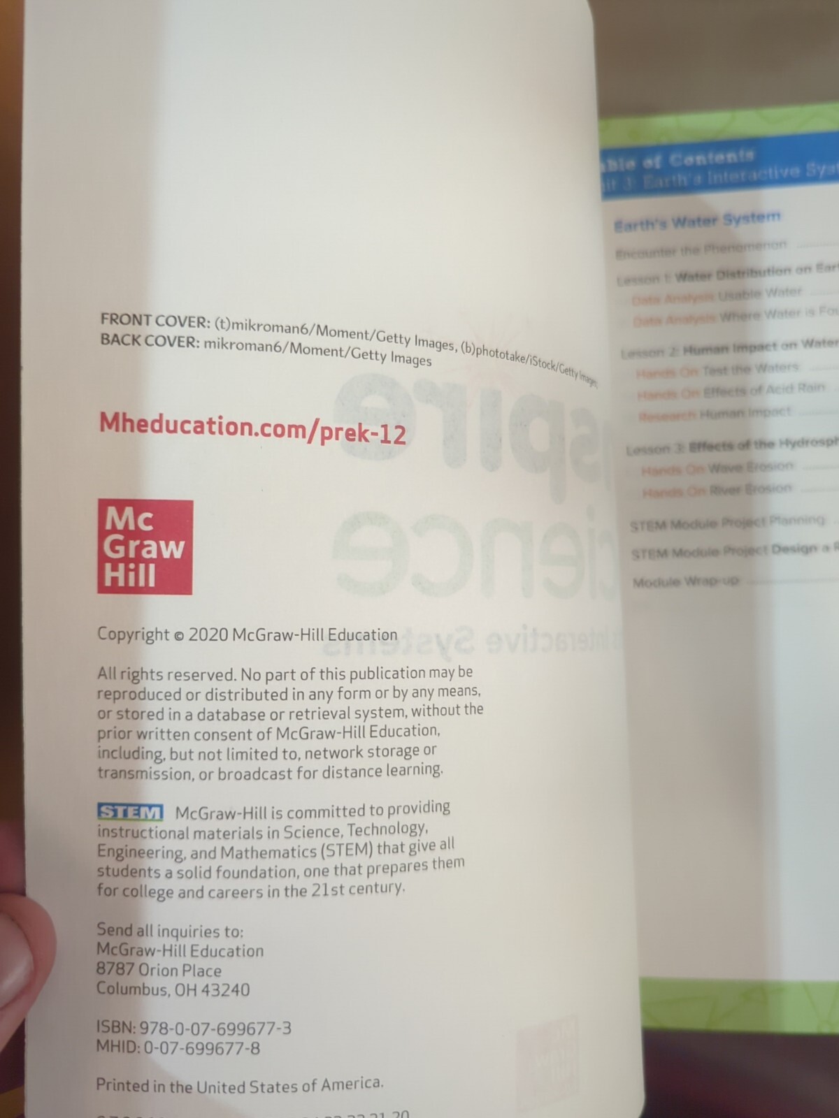 Inspire Science Ser.: Inspire Science: Grade 5, Student Edition, Unit 3 by...