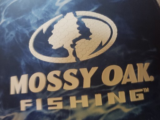 Mossy Oak Fishing Mesh Trucker Snapback Hat Cap Blue & White