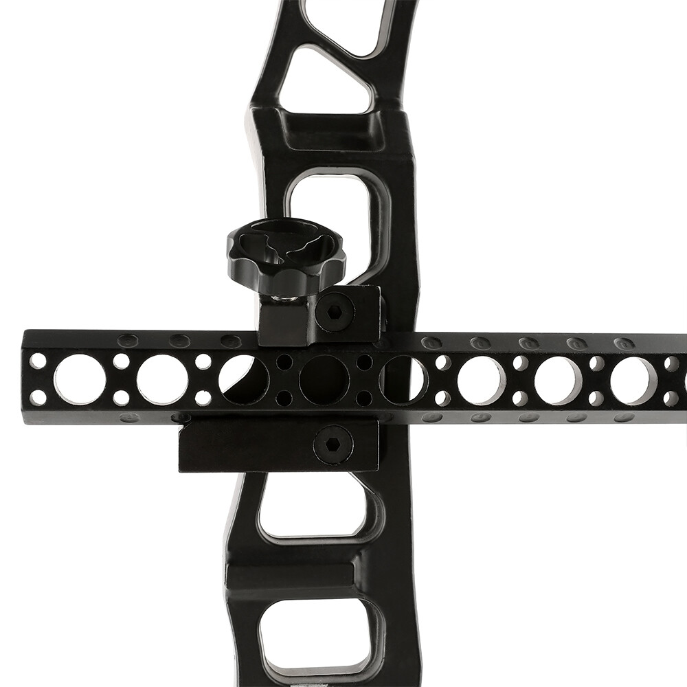 Compound Bow Sight Single Pin 0.059" Fiber 4X Lens Long Pole Archery Hunt TP8510
