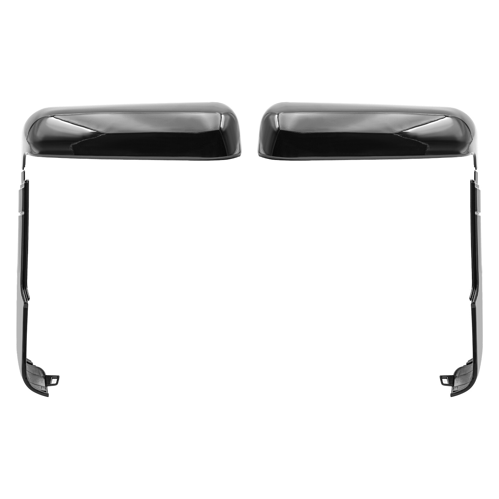 Gloss Black Tow Side Mirror Cover Cap For GMC Sierra 2500HD 3500HD 2020-2024