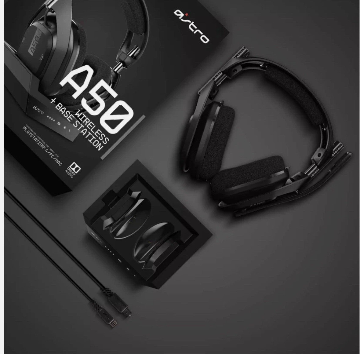 ASTRO Gaming A50 Wireless Headset + Base Station Compatible With PC, Xbox