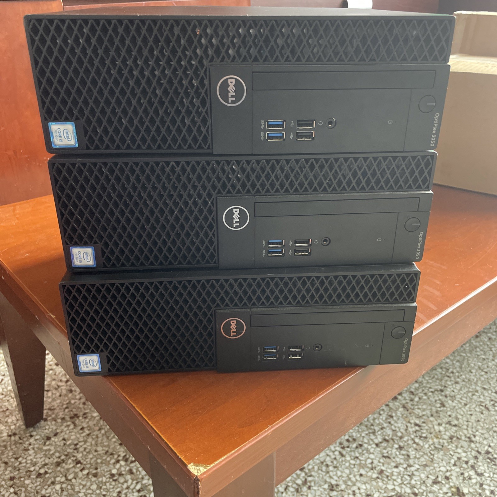 Lot Of 3 DELL OptiPlex 3050 Intel Core I5-7300u 3.4GHZ 8GB RAM 500GB HDD Win 11