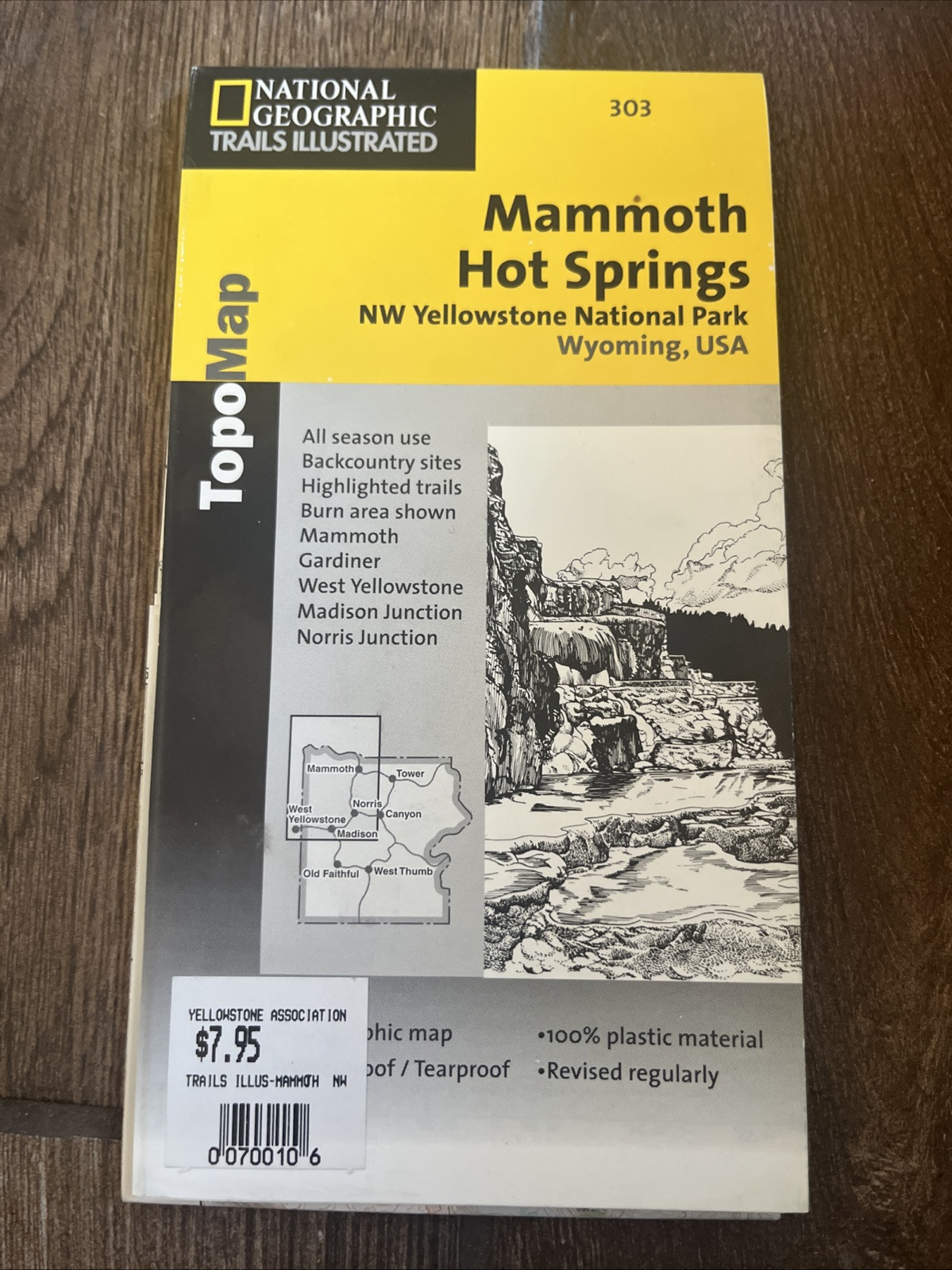 Mammoth Hot Springs Trail Map
