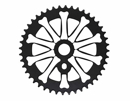 Bike Steel Chainring 412 1/2 X 1/8 44t Black/White. Bike parts,Bicycle parts.