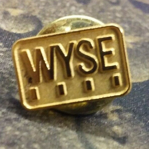WYSE pin badge