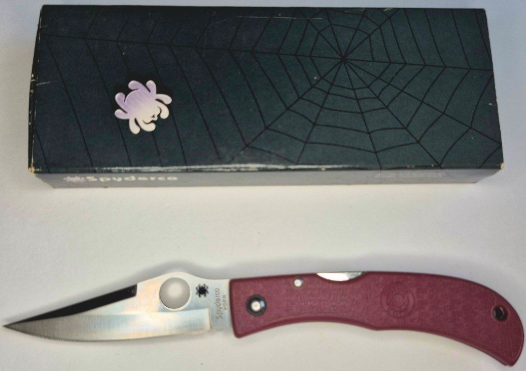 Spyderco Jess Horn ZDP-189 420J2 San Mai Folding Knife Rare Collectible