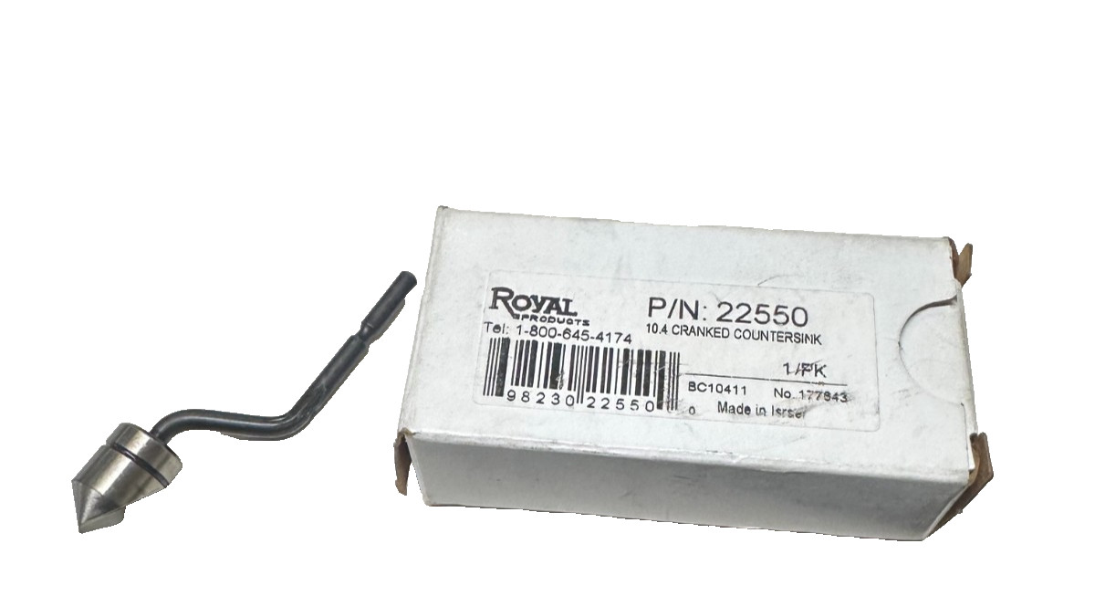 ROYAL 22550 HSS 3/8" Dia CRANKED COUNTERSINK 🔥 Fast Shipping 🔥