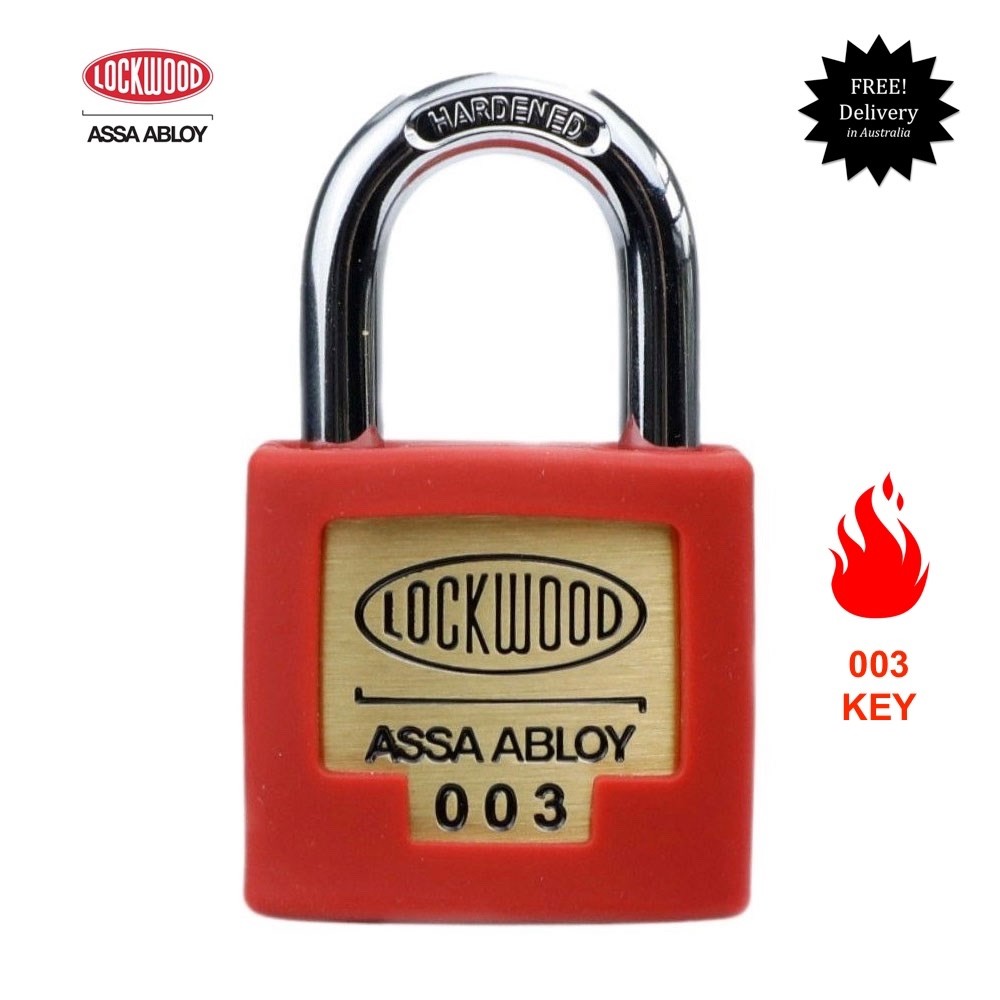 LOCKWOOD 325 Padlock 350mm -Keyed Alike To Fire Brigade #003 Key-MFB