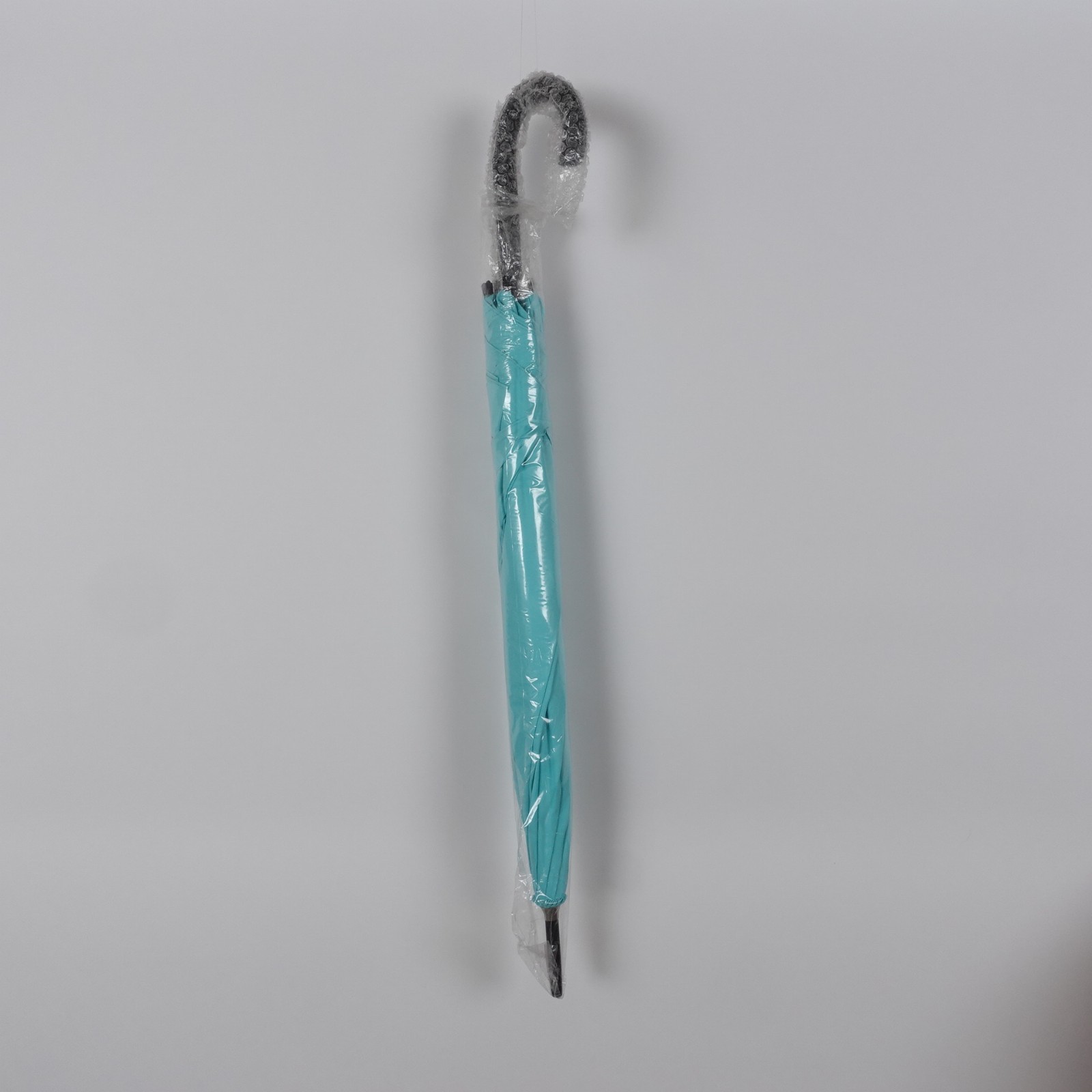 Rare Tiffany & Co 40” Umbrella Long Black Plastic Handle Fully Automatic Staff