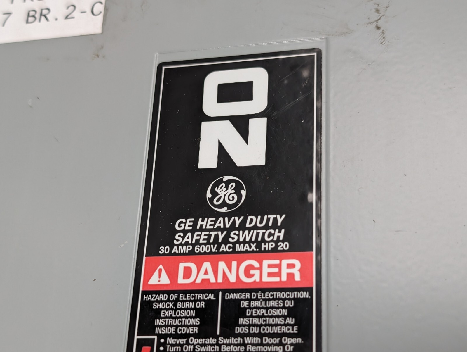 GENERAL ELECTRIC TH3361 Model 10 Safety Switch (USED).