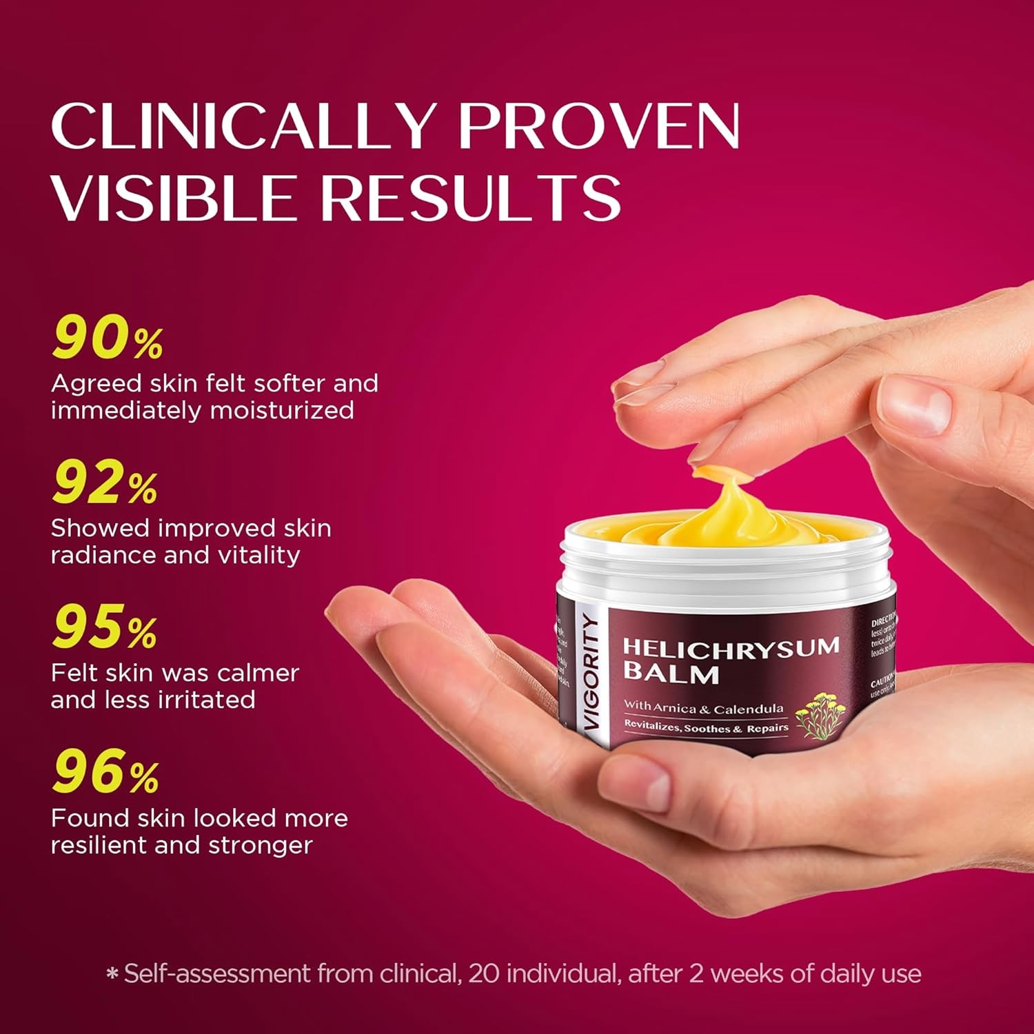 Vigority Helichrysum Balm Soothes & Repairs: Restorative Cream (3.4oz)