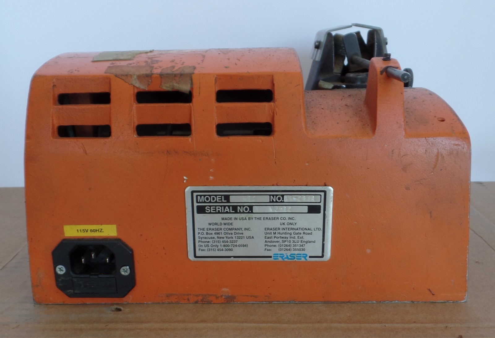 Eraser RT 2 Wire Stripper - Benchtop, Tested & Working