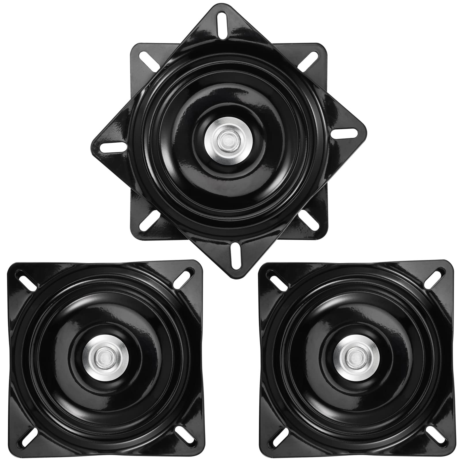 MAHIONG 3 PCS 6 Inch Heavy Duty Bar Stool Swivel Plate Replacement, 360° Squa...