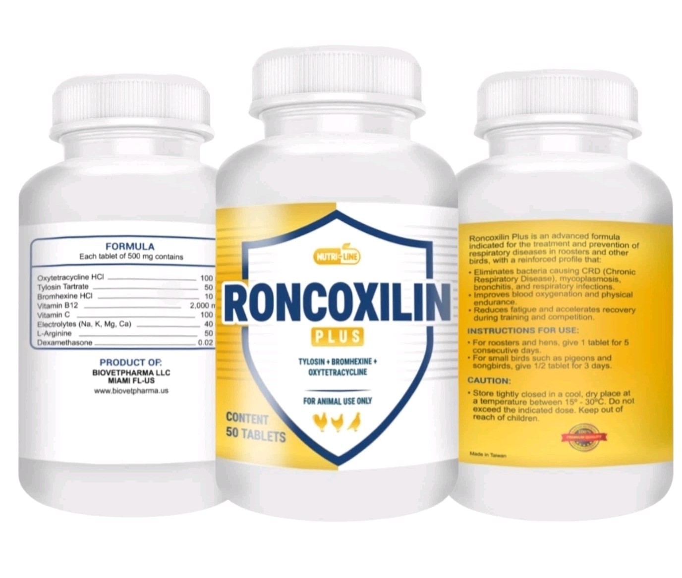 Nutri-line Roncoxilin 50 Tab For Roosters