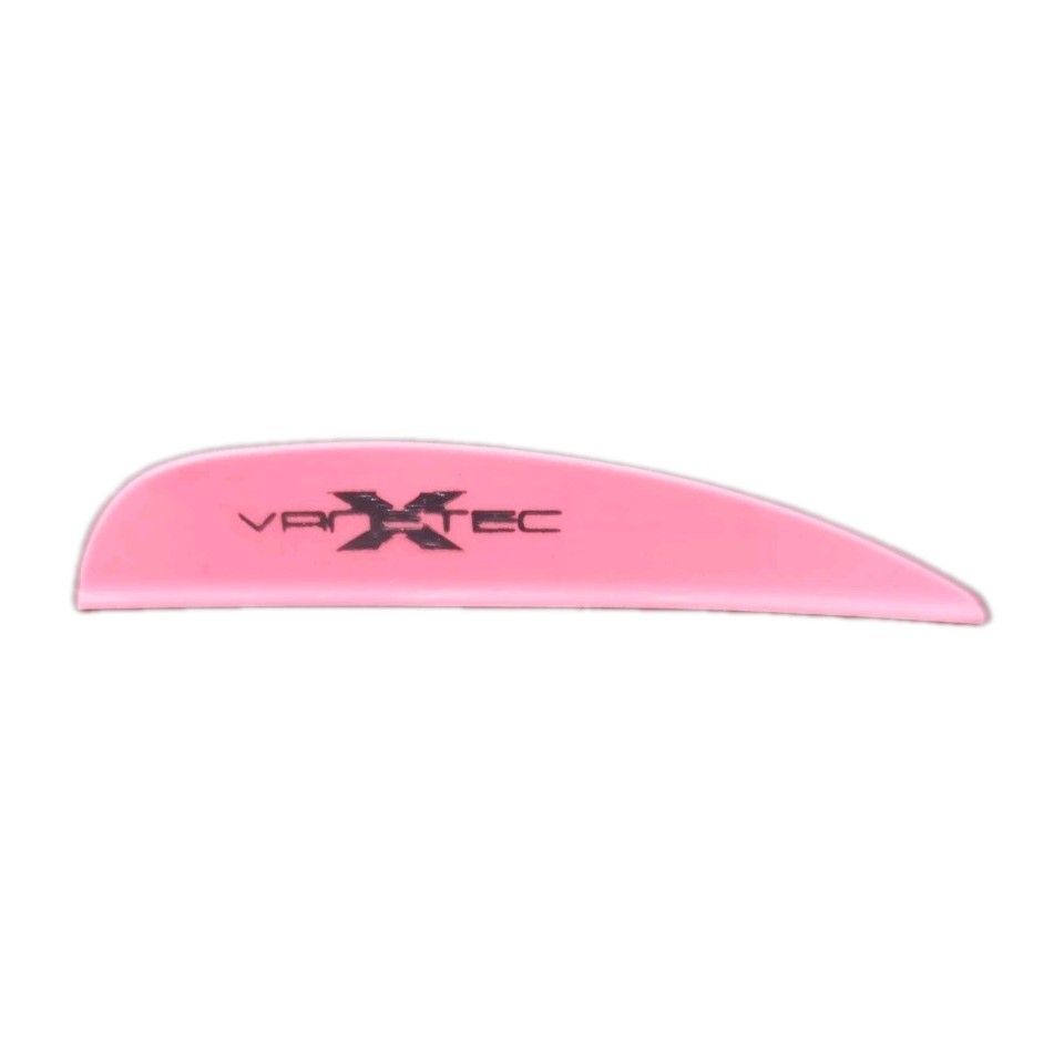 100 Pack Vanetec Vanes 2.5" V-Max Archery Arrow Vanes: Pink: 5.5 Grains Each