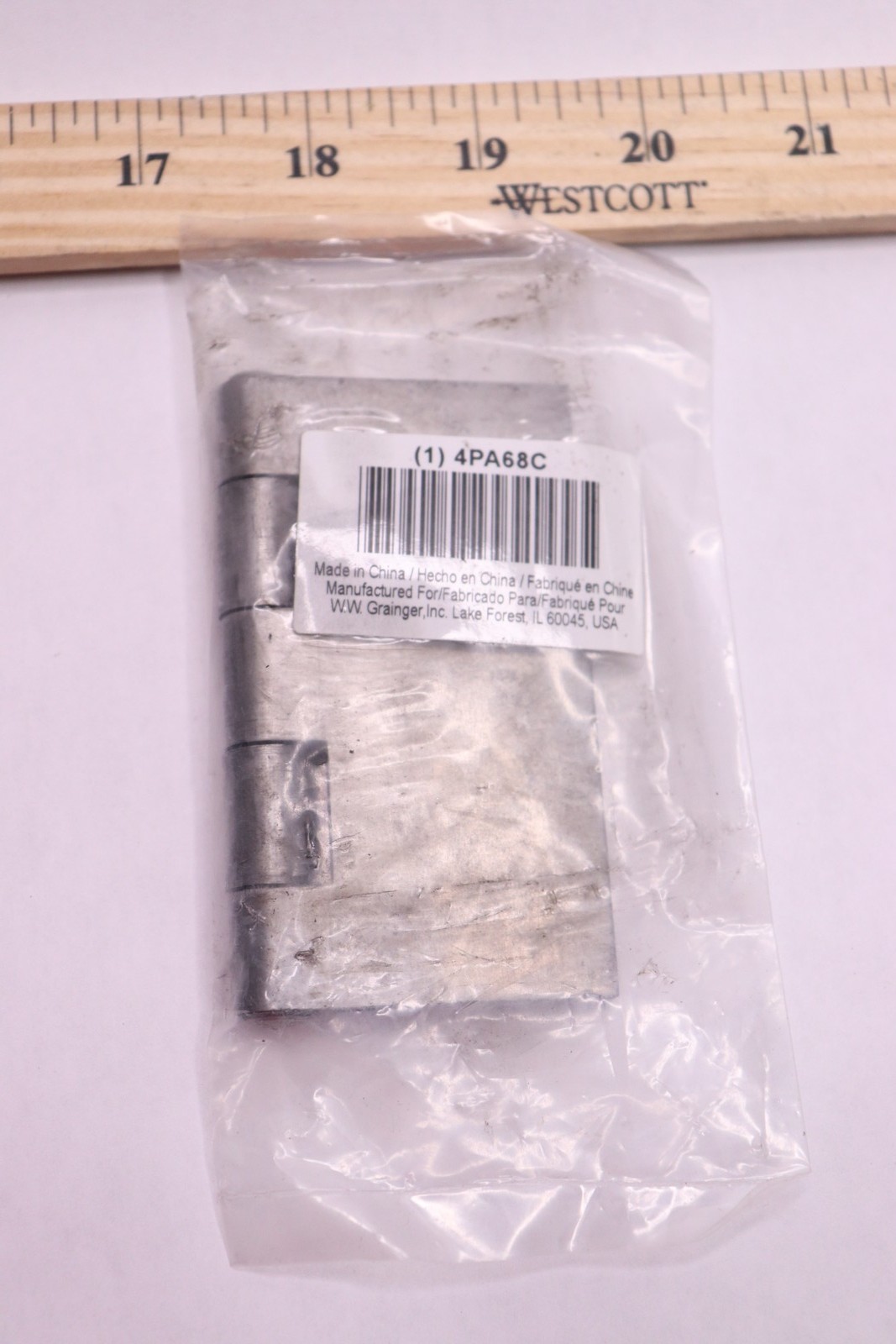 Full Mortise Butt Hinge Square Corner Steel 3.5" x 3.5" 4PA68C