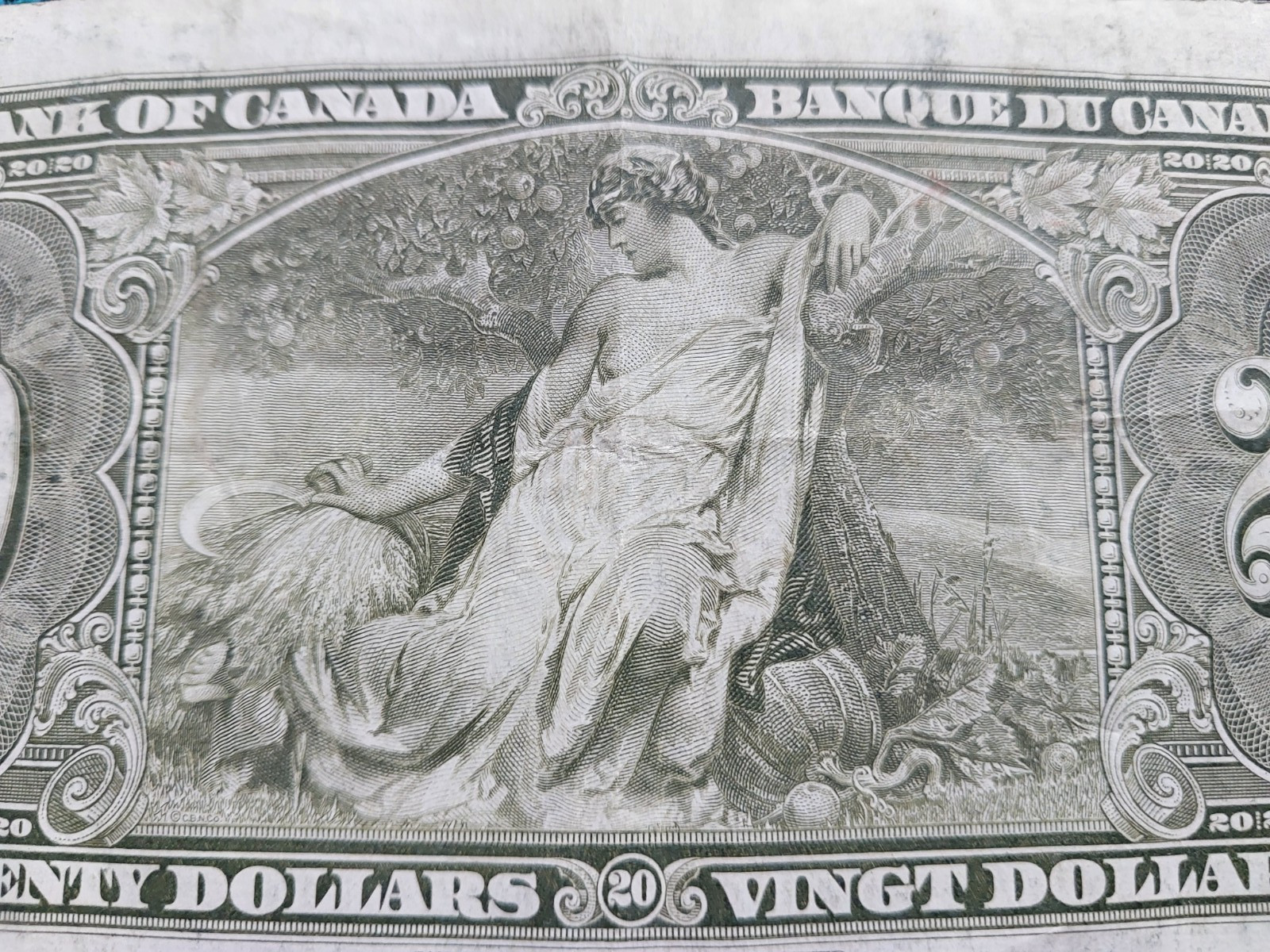 1937 Canada 20 Dollars Bill Great Condition!