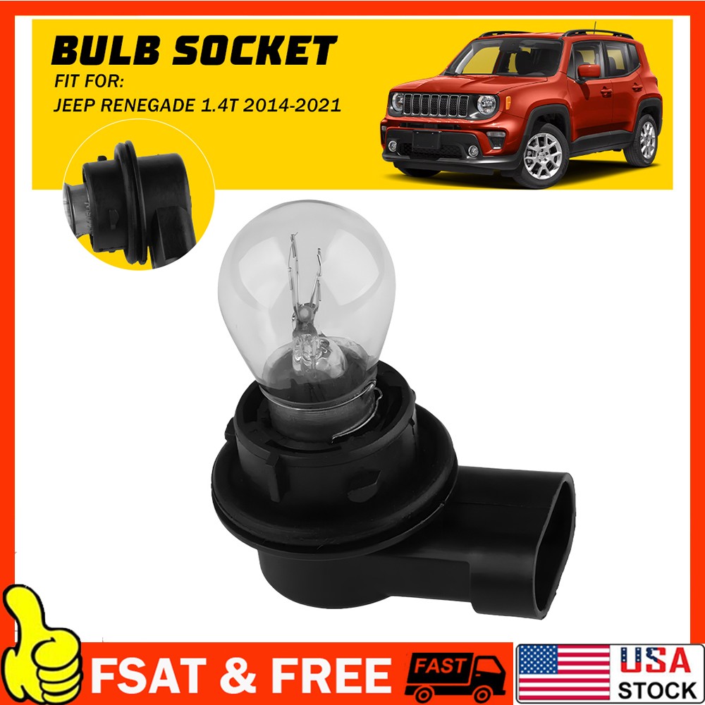 Front DRL Daytime Running Light Lamp Bulb Socket for Jeep Renegade 2015-2018