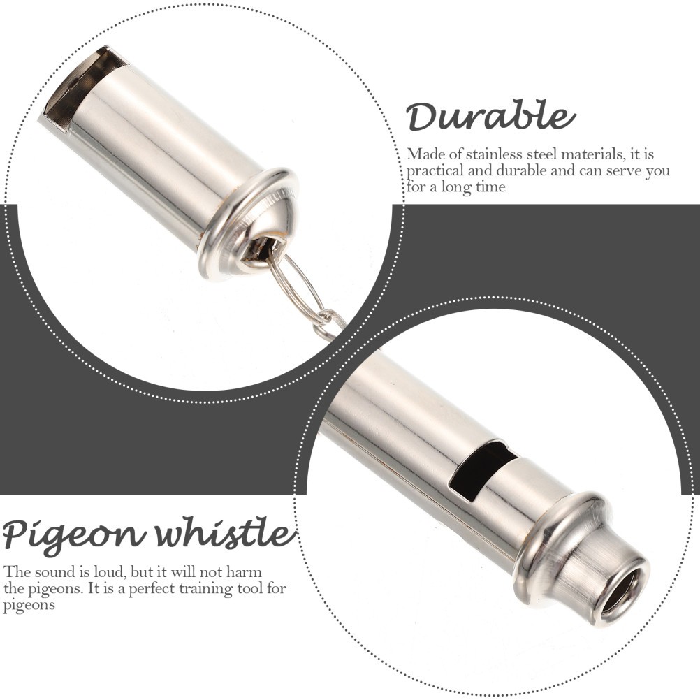 Bird Training Whistle Pet Training Gadget Pigeon Supply (Silver)