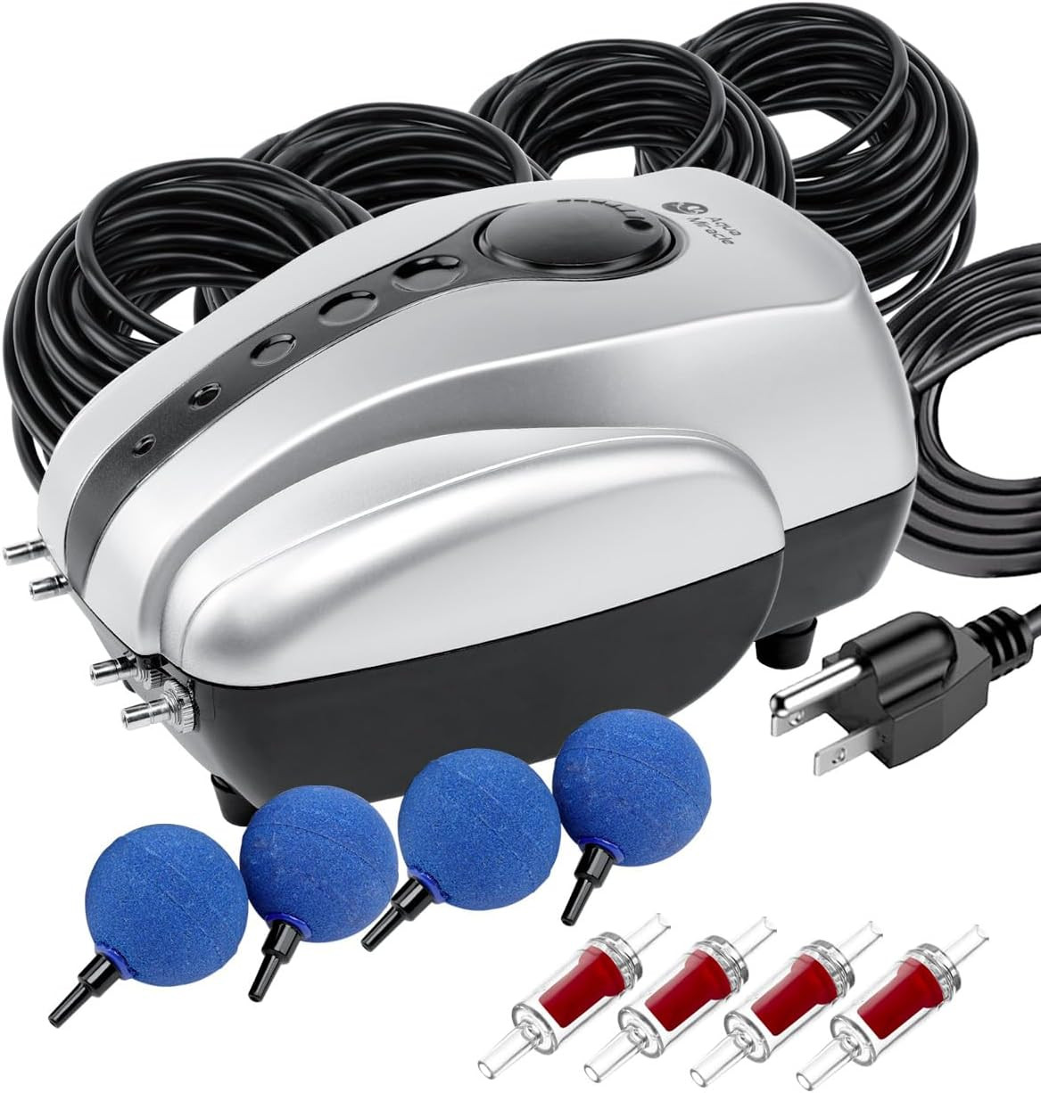 All-In-One Koi Pond Aerator for Outdoor Ponds up to 2000 Gallons, Pond Air Pump