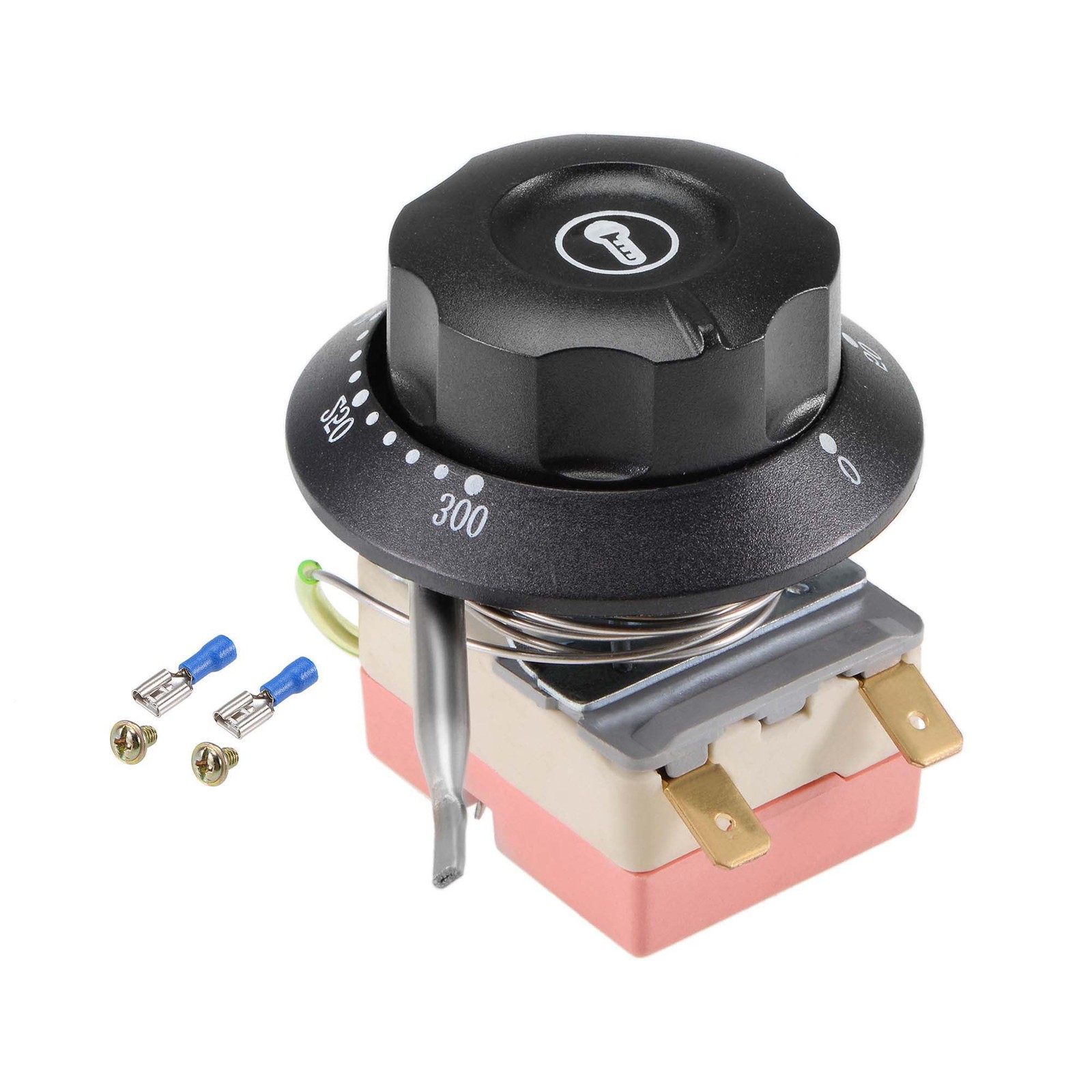 NC 250V 16A 50-300C Temperature Control Switch Thermostat 0.7m Screws Terminals