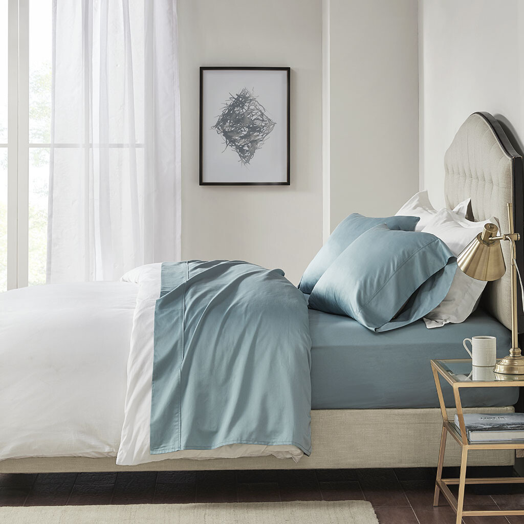 Madison Park 600 Thread Count Pima Cotton Deep Pocket Sheet Set
