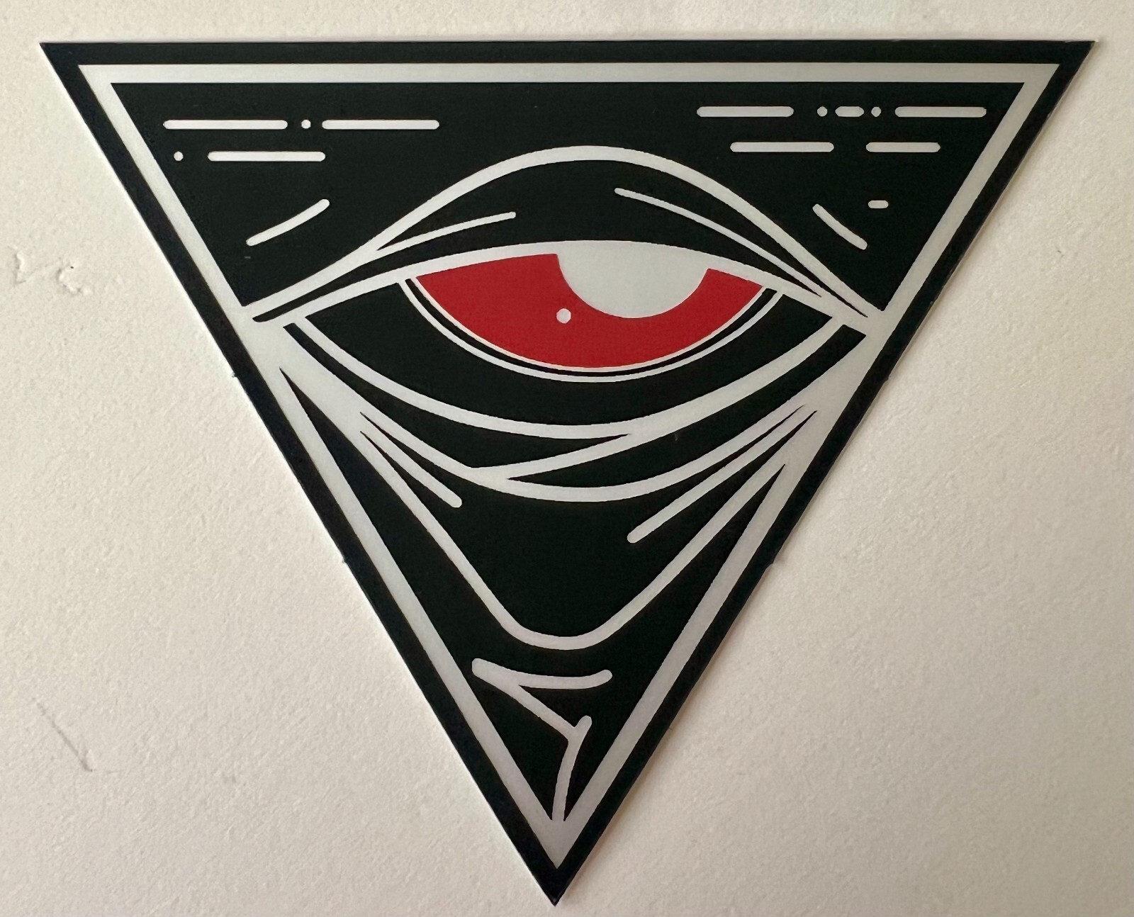 White Phosphor "As Above So Below" Black & Red Sticker Echelon