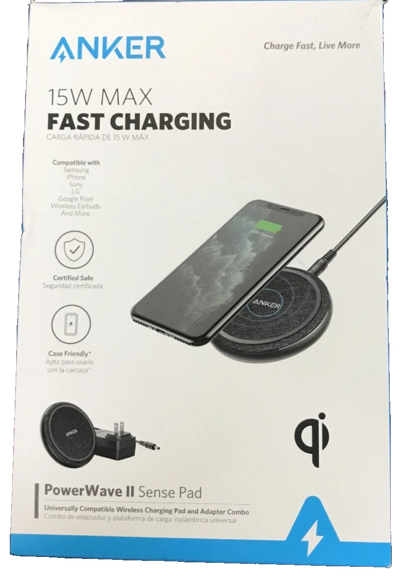 Anker PowerWave II 15W Qi Wireless Charging Pad (w/ Wall Charger) - NEW OPEN !!!