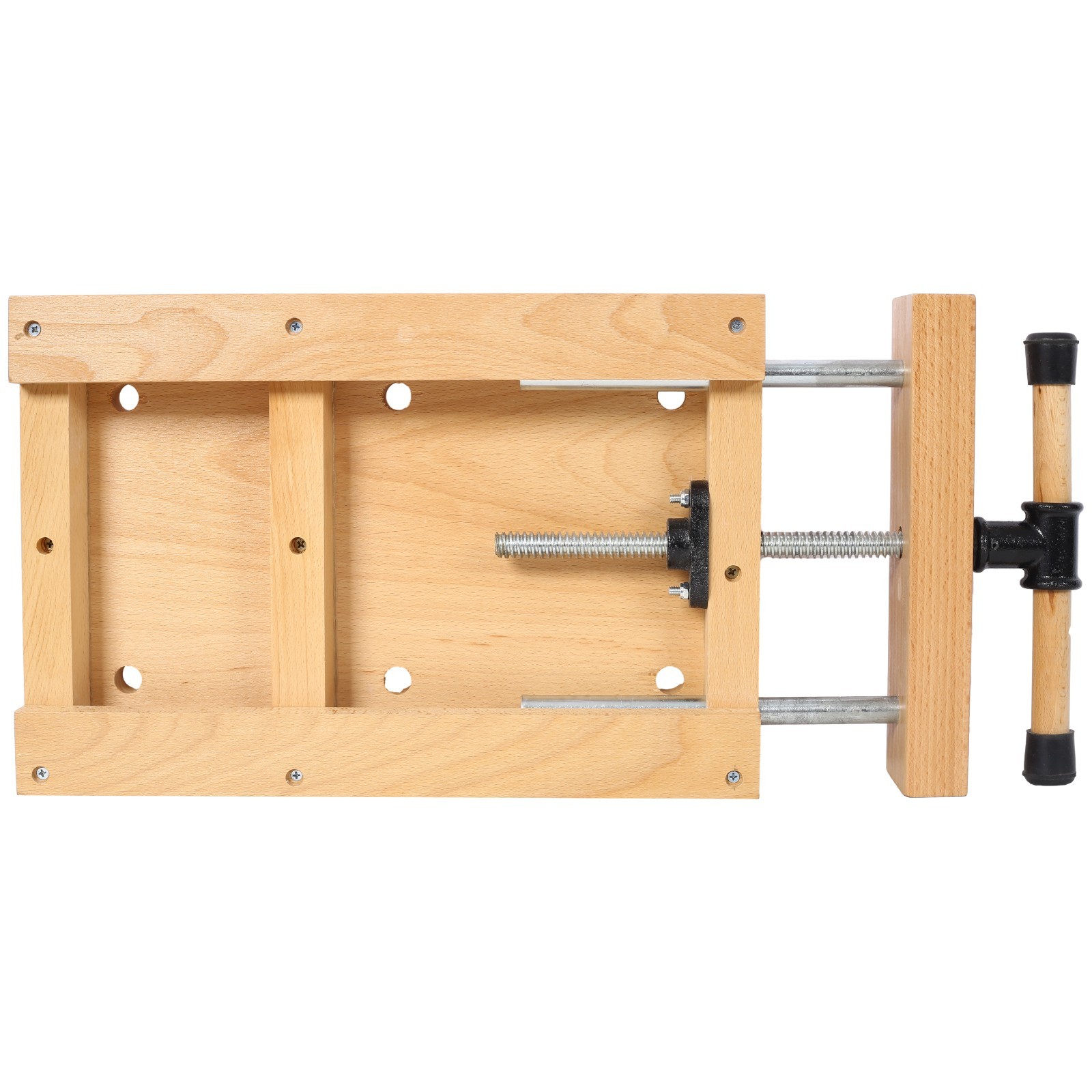 Portable Woodworking Bench Vise with Quick-Release & 2 G-Clips