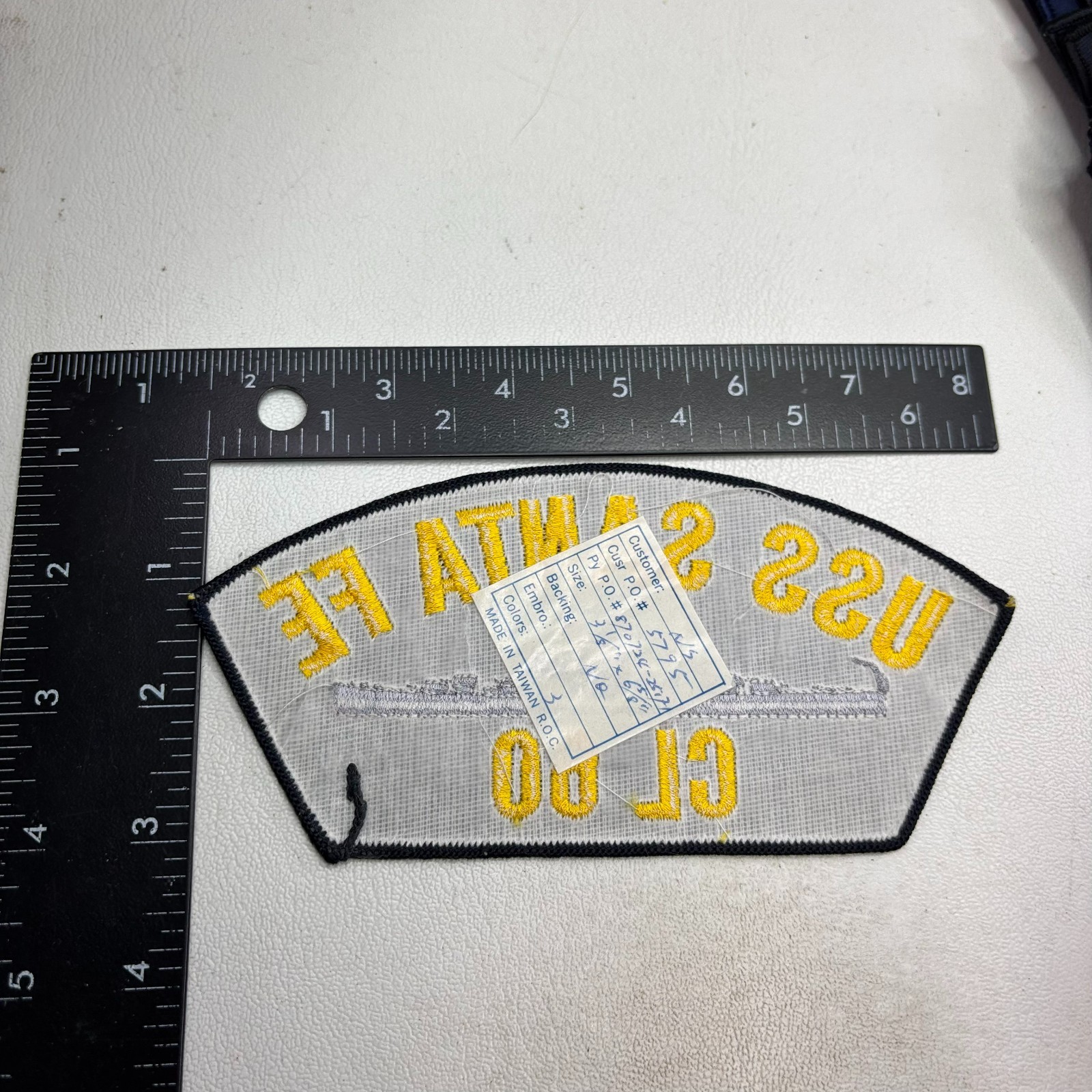 USN US Navy Light Cruiser Ship USS SANTA FE CL 60 Hat Patch 27V2
