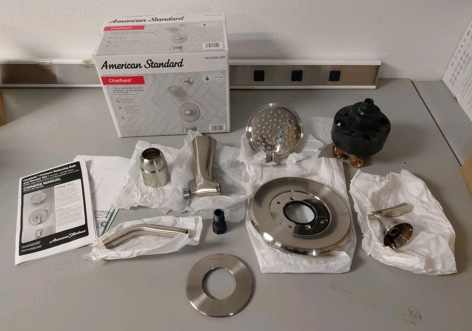 American Standard Chatfield Tub & Shower Faucet Brushed Nickel