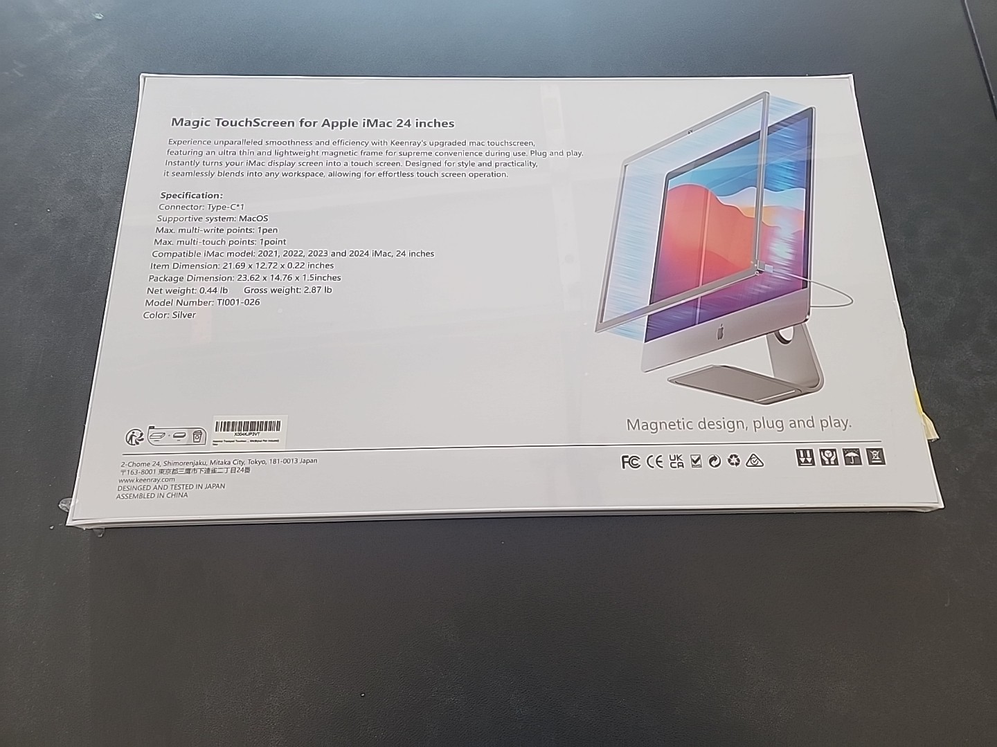 Keenray Magic Trackpad Touchscreen Frame For IMac 24 Inch